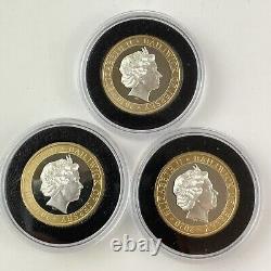 Battle Of Britain So Much So Many So Few Silver Proof £2 Coin Set Cased And COA