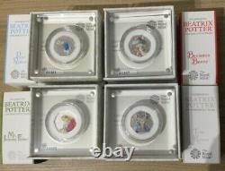 Beatrix Potter 2017 Silver Proof 50p Coin Set from the Royal Mint