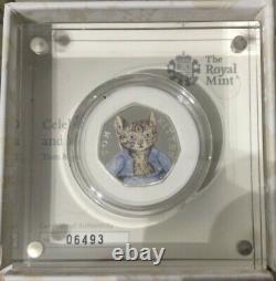 Beatrix Potter 2017 Silver Proof 50p Coin Set from the Royal Mint
