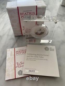 Beatrix Potter 2018 Royal Mint Silver Proof Coloured 50p Four Coin Set