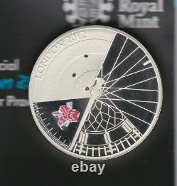 Boxed 2012 Royal Mint London Paralympic Piedfort Silver Proof £5 Coin + Cert