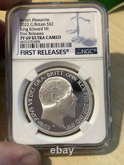 British Monarchs King Edward VII 2022 1oz Silver Proof NGC PF69 UC First Release