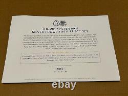 Celebrating 90 Years Of Peter Pan Silver Proof 50p Coin Set Fifty Pence COA0259