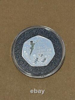 Celebrating 90 Years Of Peter Pan Silver Proof 50p Coin Set Fifty Pence COA0259