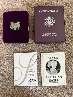 Coin Silver Proof Liberty Eagle Dollar USA 1oz Coin Boxed + COA Year 1989