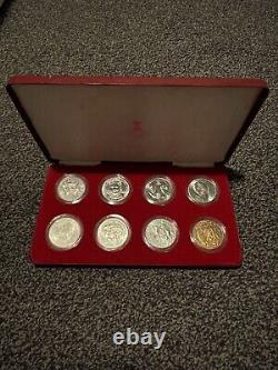 Coin Silver Proof Queens Silver Jubilee 8 Coin crown 1977 Commemorative Set