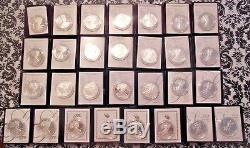 Complete Set 1986 Through 2017 Proof Silver Eagles with Boxes & COA's 31 Coins