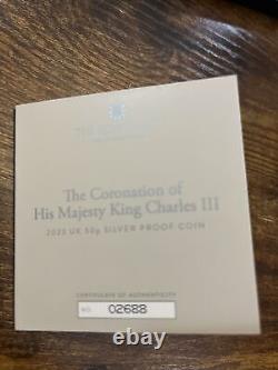 Coronation of His Majesty King Charles III 2023 UK 50p Silver Proof Coin