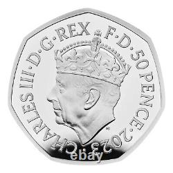 Coronation of King Charles III 2023 UK 50p Silver Proof Coin Royal Mint