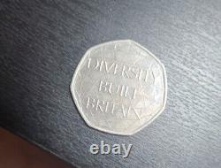 Diversity Built Britain 50 Pence Coin (Silver Proof Piedford) Only 2500 Minted