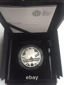 Elton John Music Legends 2020 Royal Mint 2oz Two Ounce Silver Proof Coin COA 330