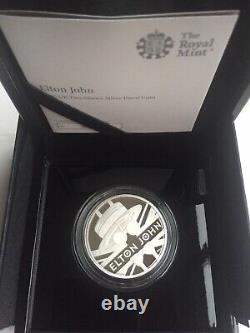 Elton John Music Legends 2020 Royal Mint 2oz Two Ounce Silver Proof Coin COA 330