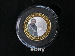 Ernest Shackelton 100th Aniversary Silver Proof Coin Set + COA, Case 152