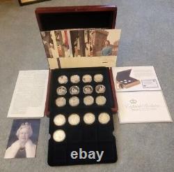FULL SET (2006) Elizabeth II 80th Birthday Silver Proof Crown Coin Collection