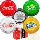 Fiji COCA-COLA FANTA SPRITE COKE-DIET Silver Coin Set $1 Bottle Cap 2020 Vending