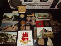 Gibraltar Silver Proof Sovereign coins joblot. Rare pieces of Gibraltar history