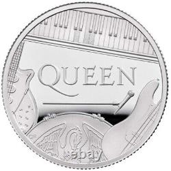 Great Britain UK 2020 £1 One Pounds QUEEN MUSIC LEGENDS 1/2oz Silver Proof Coin