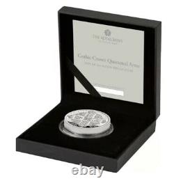 Great Engravers The Gothic Crown Quartered Arms 2021 UK 2oz Silver Proof Coin
