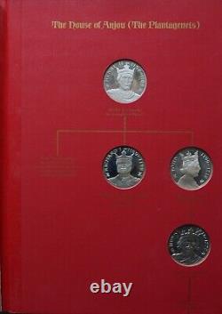 John Pinches King and Queens of England First Edition Silver Proof Set 43 Medals