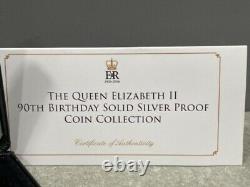Jubilee Mint Queen Elizabeth II 90th Birthday Solid Silver Proof Coin Collection