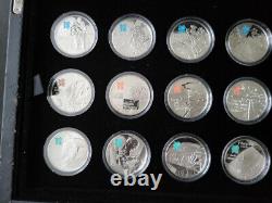 (L1038) Royal Mint 2009 Celebration of Britain Silver Proof £5 18 Coins Set