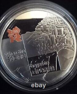 LONDON 2012 CELEBRATION OF BRITAIN £5 SILVER PROOF 6 COINS Body/Mind/Big Ben