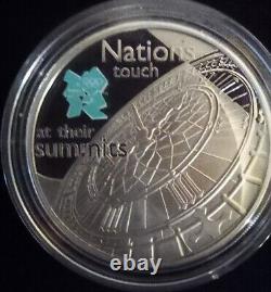 LONDON 2012 CELEBRATION OF BRITAIN £5 SILVER PROOF 6 COINS Body/Mind/Big Ben