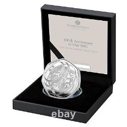 Limited Edition 100 Years of the BBC Silver Proof 50p Coin 2022 High Number