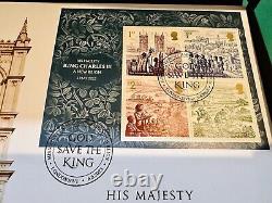 Limited Edition Silver Proof £? 5 Coin Cover Hm King Charles III Coronation