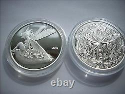 NEW IVY THE FAIRY 1 OZ SILVER PROOF IN ART SLAB STEVE FERRIS Cousin to Gwen COIN