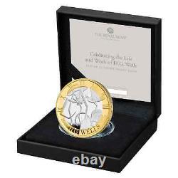 New Royal Mint 2021 H G Wells Silver Proof £2 Coin Two Pound