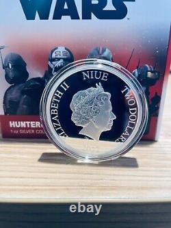 Niue 2022 1 Oz Silver Proof Coin Star WarsT The Bad BatchT Hunter