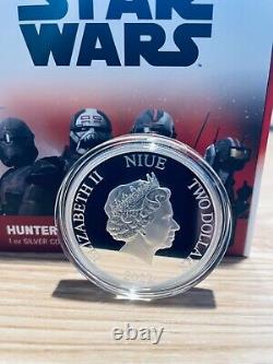 Niue 2022 1 Oz Silver Proof Coin Star WarsT The Bad BatchT Hunter