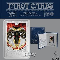 Niue 2024 Tarot Cards The Devil 1 oz Silver Coin