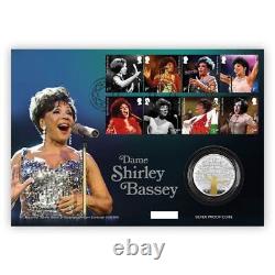 Official Dame Shirley Bassey Stamps- 1oz Silver Proof Coin Cover