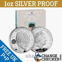 Official Harry Potter 2022 1oz Silver Proof £2 Two Pounds Coin Royal Mint