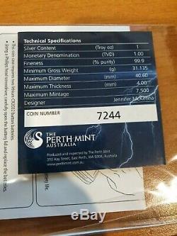 Perth Mint Back to the Future DeLorean 1 oz Silver Proof Coin and Car