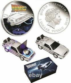 Perth Mint Back to the Future DeLorean 1oz Silver Proof Coin NEW Collectable