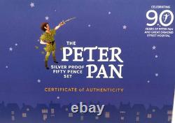 Peter Pan 2019 Silver Proof 50p Coin Set Of 6 In Deluxe Box Isle Of Man Ltd Ed