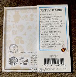 Peter Rabbit 2020 UK 50p Silver Proof Coin Celebrating Beatrix Potter