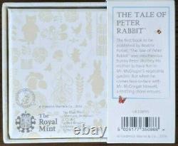 Peter Rabbit Silver Proof 50p Coin 2016 Beatrix Potter with CoA