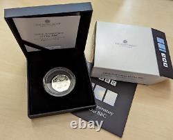 Piedfort 100 Years of the BBC 2022 50p Fifty Pence Silver Proof Coin IN HAND