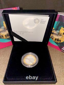 RAF Centenary Vulcan 2018 UK £2 Silver Proof Coin By Royal Mint
