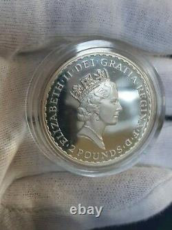 RARE 1997 £2 Britannia 1oz Silver Proof Coin COA