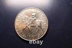 (RARE) Silver Proof 1977 Queen Elizabeth II Silver Jubilee Coin DG. REG FD