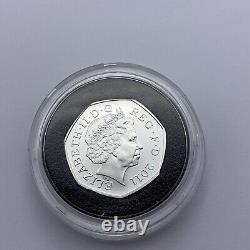 Rare 2011 Royal Mint Silver Proof Royal Shield Design 50p Fifty Pence Coin MINT