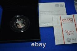 Rare Benjamin Bunny Limited Edition 50p Silver Proof Coin- Only 2000 worldwide