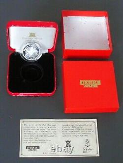 Rare Isle Of Man 1988 Manx Airline Jet Plane £2 Silver Proof Coin Boxed & Coa