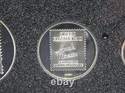 Royal Mail Arnold Machin QE II Philatelic Silver Proof Set Case & COA