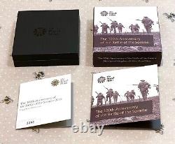 Royal Mint 100th Anniversary Battle of Somme £5 Silver Proof 5 Pound Coin 2016